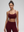 CRZ Yoga Butterluxe Y Back Spaghetti Strap Bra- Red Merlot