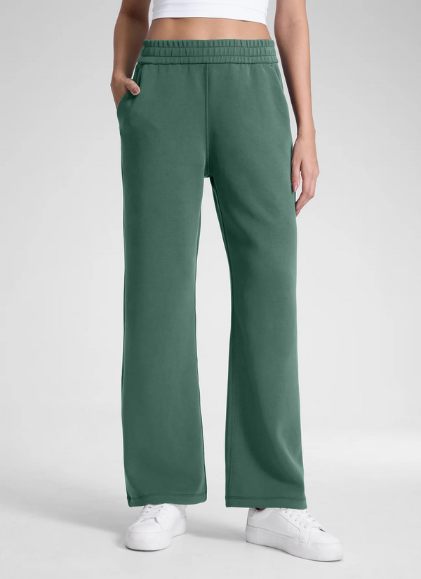 CRZ Yoga SoftAura High Rise Sweatpant 31"- Dark Forest Green