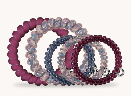 Teleties Mix Pack Hair Ties- Purple Haze