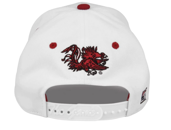 South Carolina Gamecocks Retro Bar Cap- White