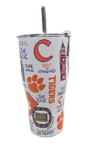 Clemson Tigers 30oz. Icon Tumbler