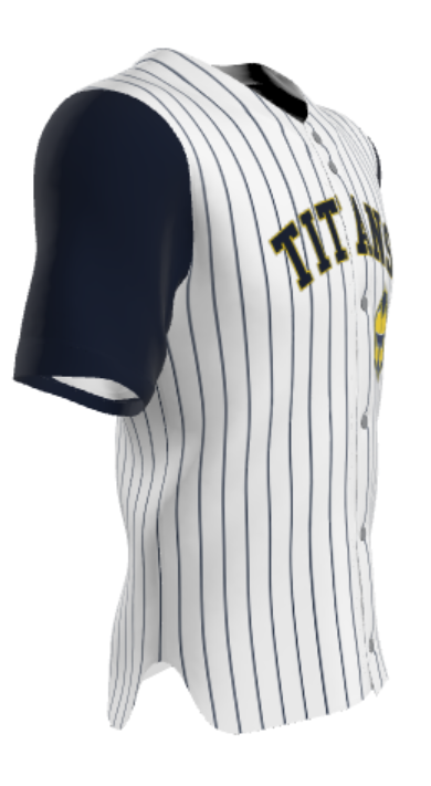 Pinstripe Full-Button Jersey