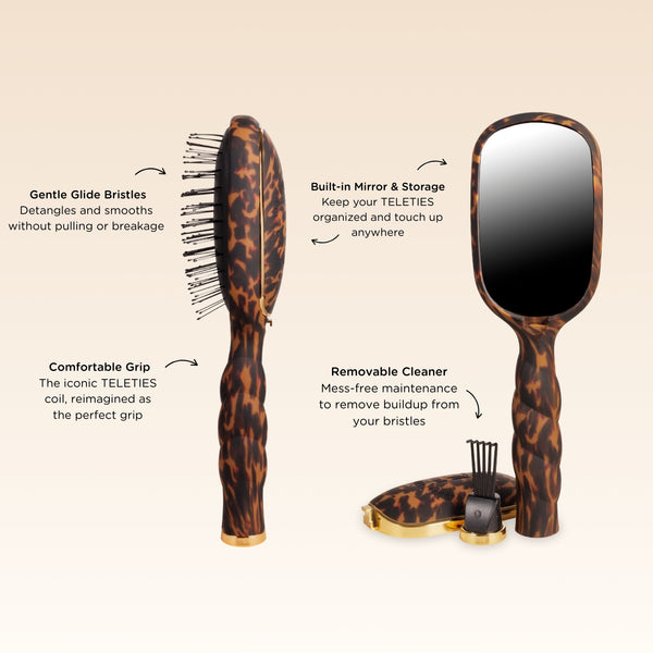 Teleties Detangler Brush- Medium Hair