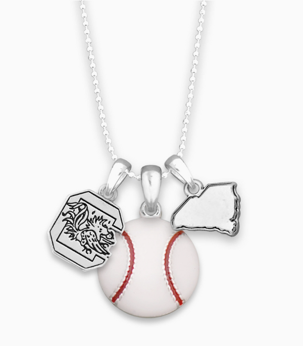 USC Gamecocks Baseball Focus Necklace