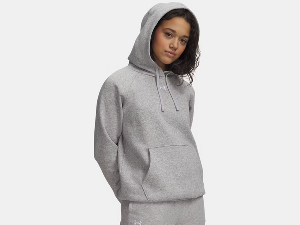 UA Rival Fleece Hoodie- Mod Gray Light Heather