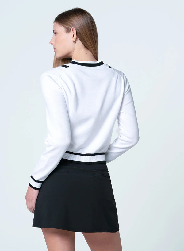 Lucky In Love Victory Sweater Black & White