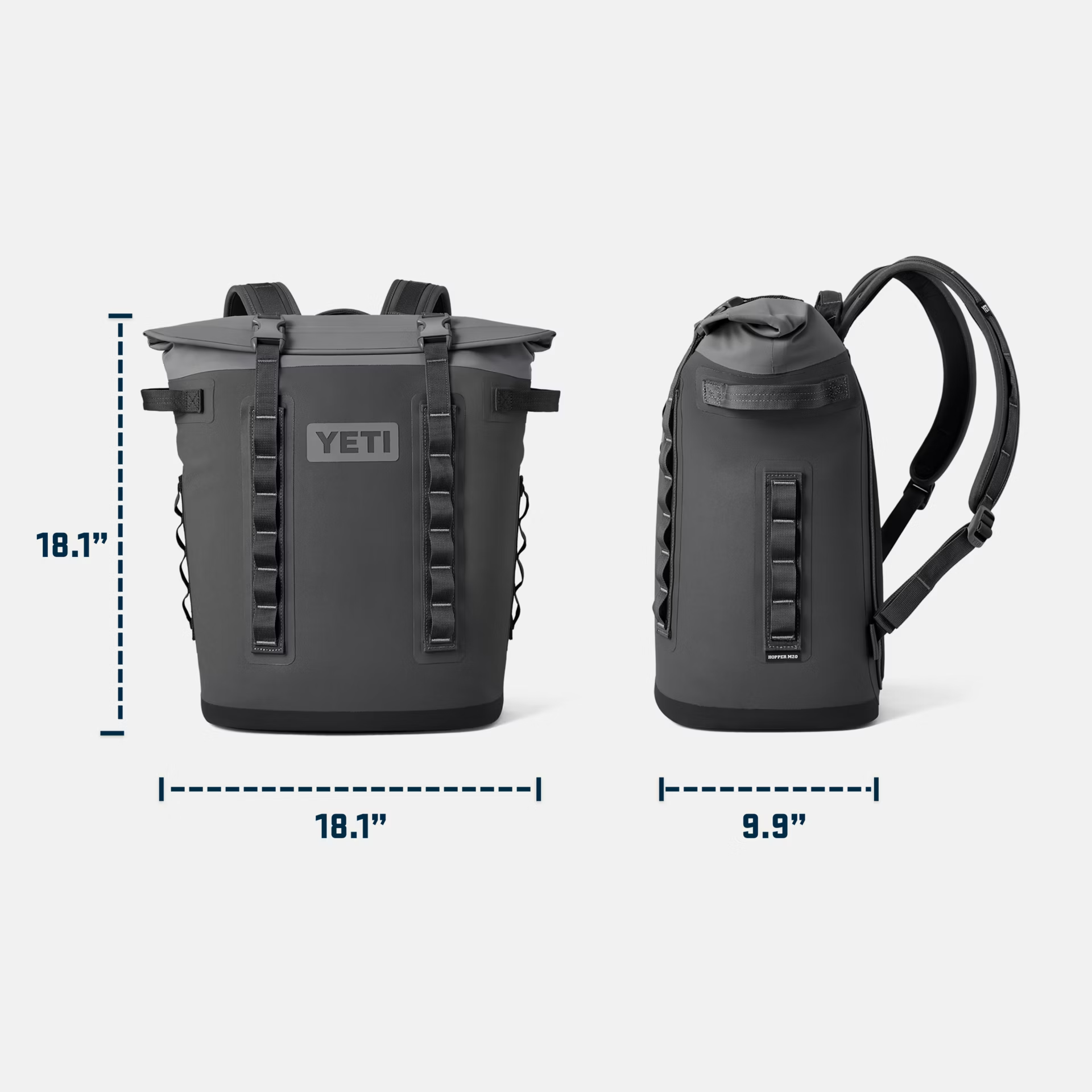 charcoal yeti cooler bag Hopper M20 Backpack Soft Cooler | Charcoal
