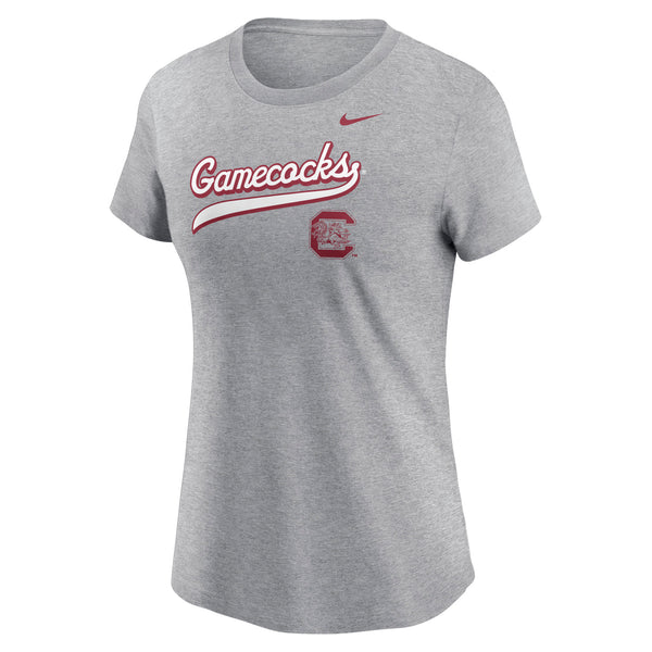 Gamecocks Womens Cotton Short Sleeve Tee- Gray