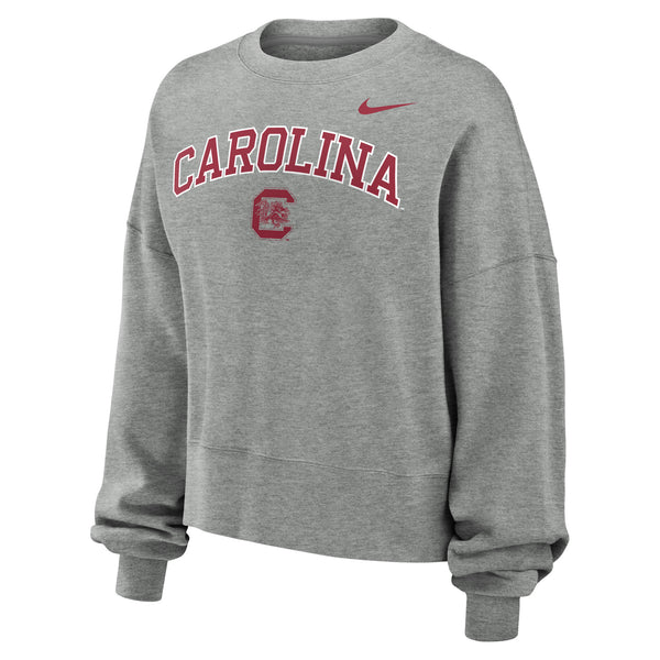 Carolina Womens Phoenix Fleece Crew - Gray