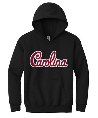 South Carolina Gamecocks Script Fleece Hoodie- Youth/Black