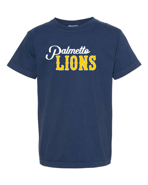 Palmetto Lions Youth CC Short Sleeve T-Shirt- Navy