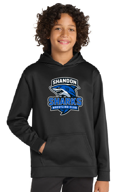 Sharks Sport-Tek® Sport-Wick® Fleece Hooded Pullover