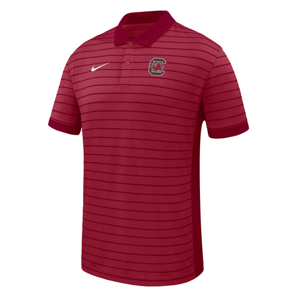 Men's Nike Garnet South Carolina Gamecocks Dri-FIT Victory Stripe Polo