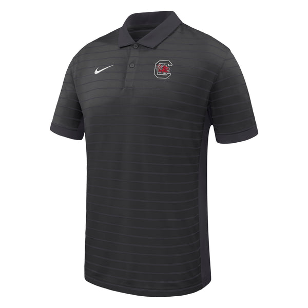 Men's Nike Black South Carolina Gamecocks Dri-FIT Victory Stripe Polo