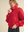 Dove Funnel Neck Half Zip Pullover- Tomato Red