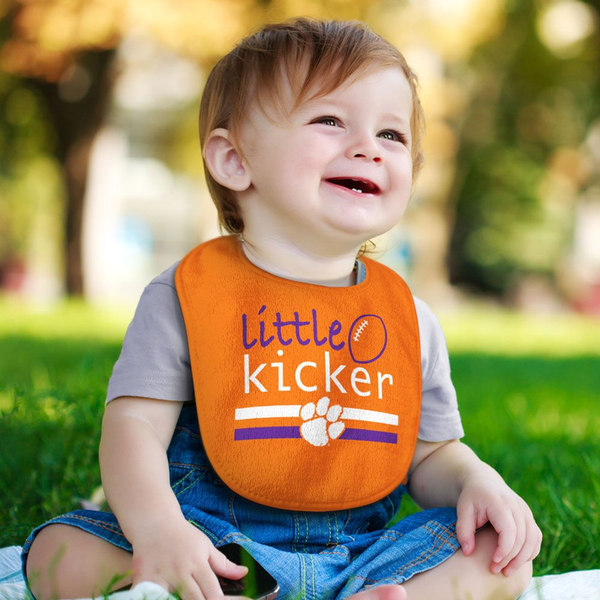 Clemson Little Kicker Bib