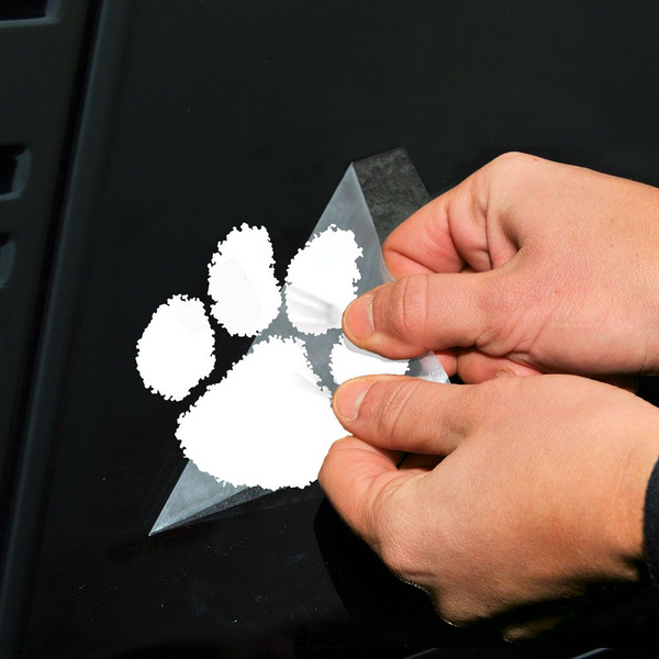 Clemson Paw Decal White