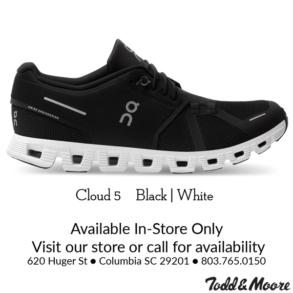 On Men's Cloud 5 Black|White