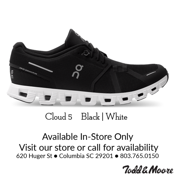 On Women's Cloud 5 Black|White