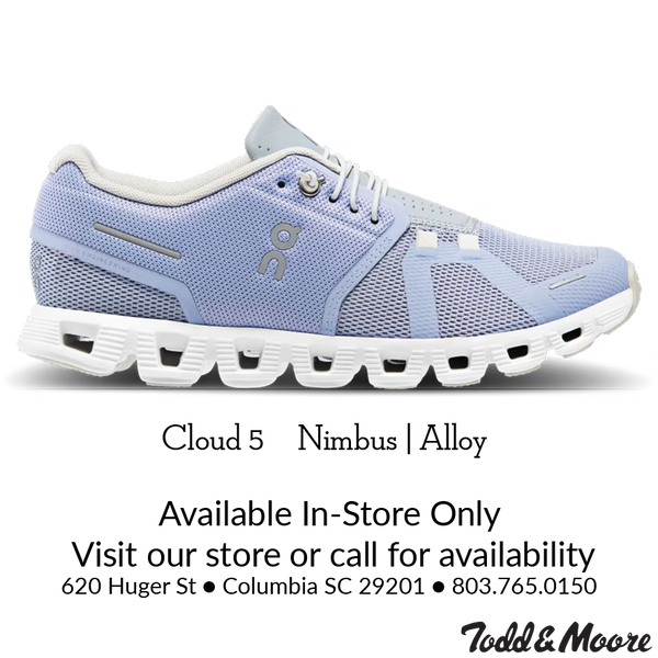 On Women's Cloud 5 Nimbus|Alloy