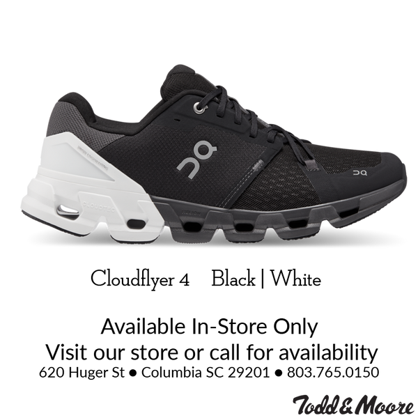 On Men's Cloudflyer 4 Black|White