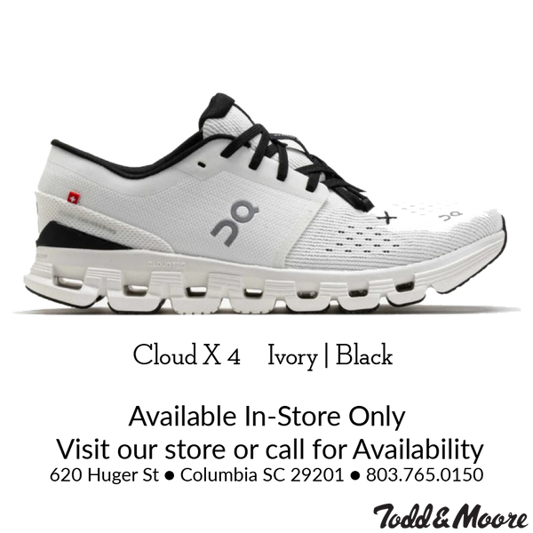 On Men's Cloud X 4 Ivory|Black