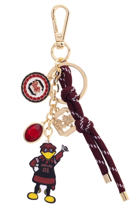 South Carolina Gamecocks Cluster Bag Charm