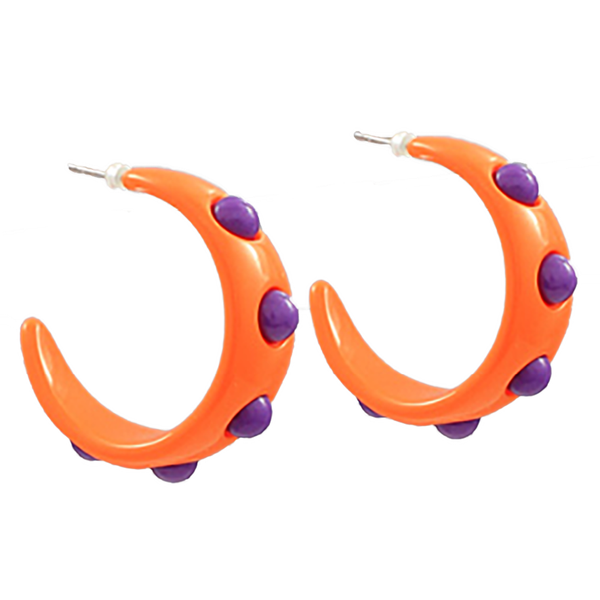 Clemson Game Day Dotted Ball Hoops Small