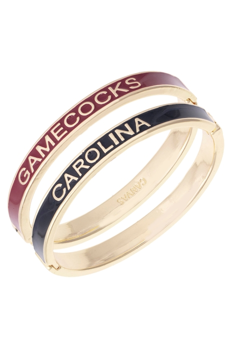 South Carolina Gamecocks Skinny Enamel Hinge Bangle