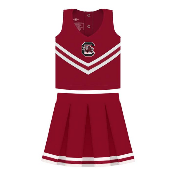 South Carolina Gamecocks 3-Piece Cheer Dress- Garnet