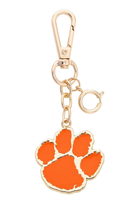 Clemson Tigers Skinny Enamel Logo Bag Charm