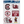 Gamecocks Multi Decal 6-Pack