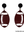 Gameday Garnet/Black Football Dangle Earrings