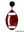 Gameday Garnet/Black Football Dangle Earrings