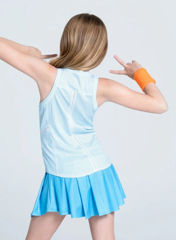 Lucky In Love Girls Victory Streak Tank - Ocean
