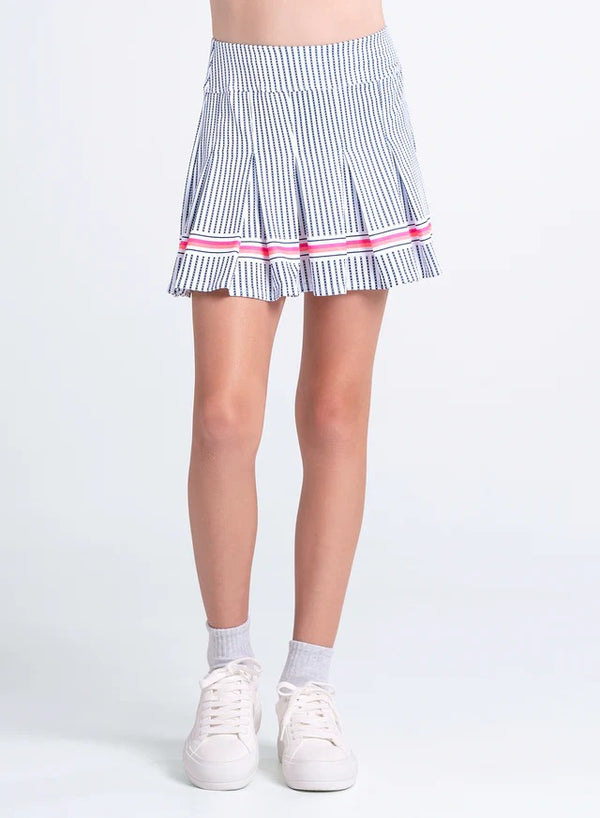 Lucky In Love Pinstripe Pop Skirt - Girls