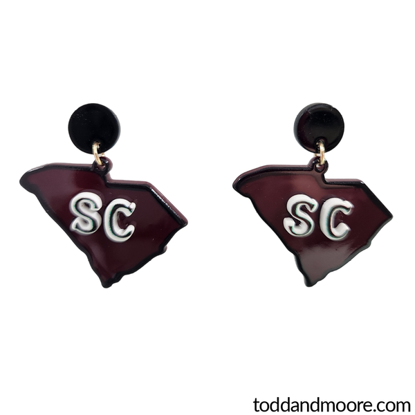 Gameday State Map Earrings