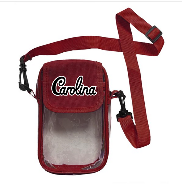 Gamecocks Carolina Script Clear Mini Crossbody Bag