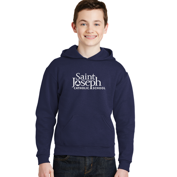 St. Joseph Youth Jerzees Hoodie Navy