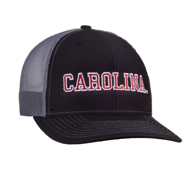 Carolina Logo Richardson Mesh Hat - Black/Grey