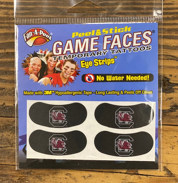 USC Gamecocks Waterless Peel & Stick Eye Strips